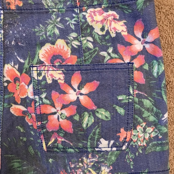 GB Gianni Bini Floral Shorts Womens Size 7 Shorty Shorts Low Waist - Picture 11 of 11